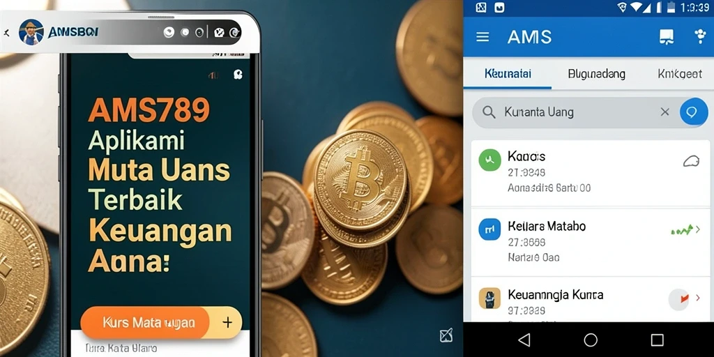 Tampilan antarmuka utama AMS789 dengan fungsi Kurs Mata Uang.
