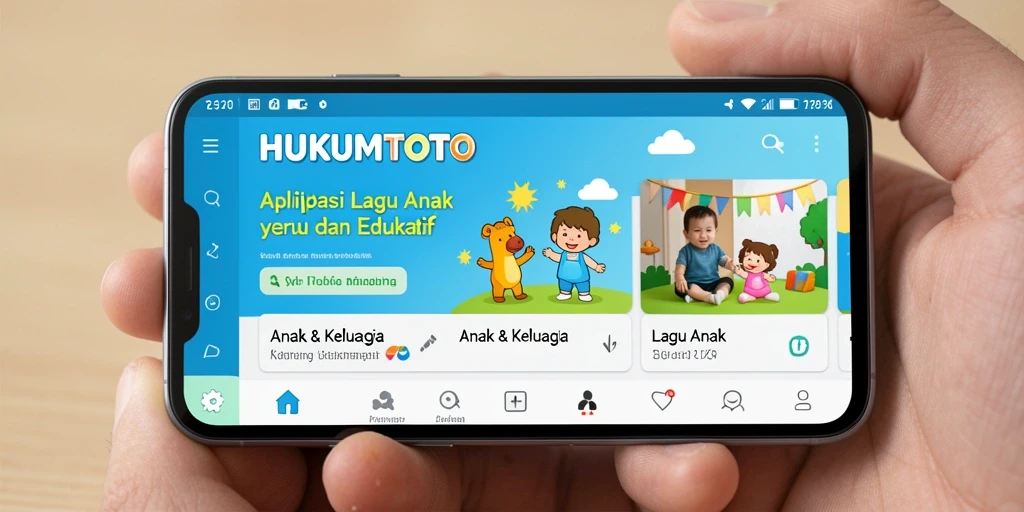 Antarmuka intuitif HUKUMTOTO untuk lagu anak.