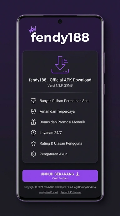 Tampilan halaman APK fendy188