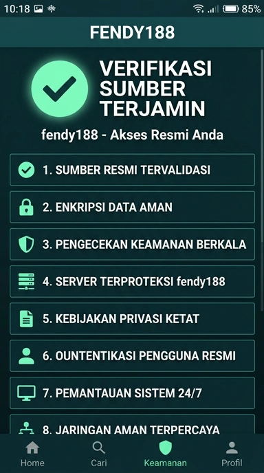 Tampilan kanal resmi fendy188